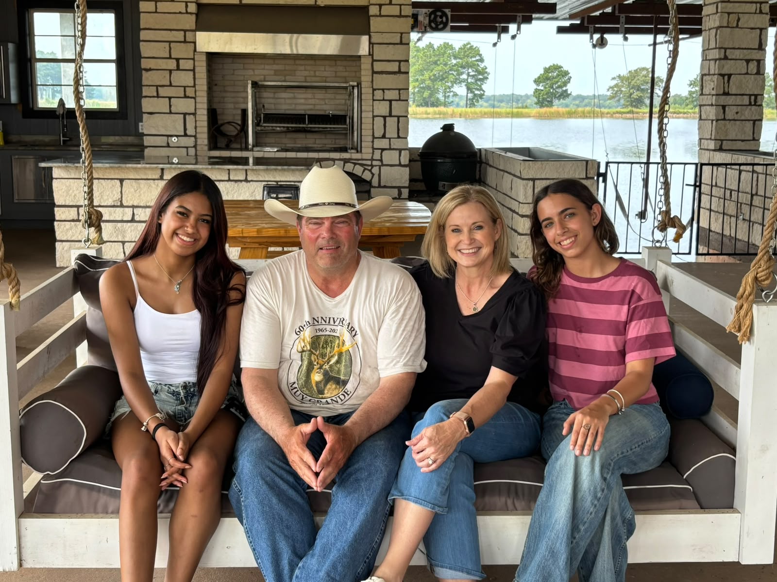Estudiante con su familia anfitriona en Estados Unidos